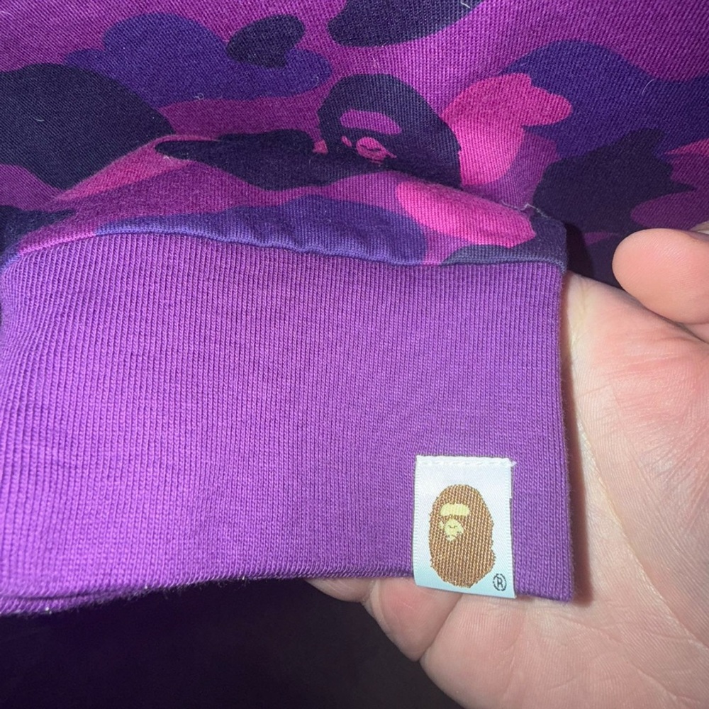 Bape Purple Long Sleeve Tee - Picture 3 of 4